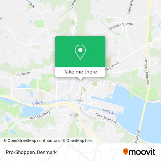 Pro-Shoppen map