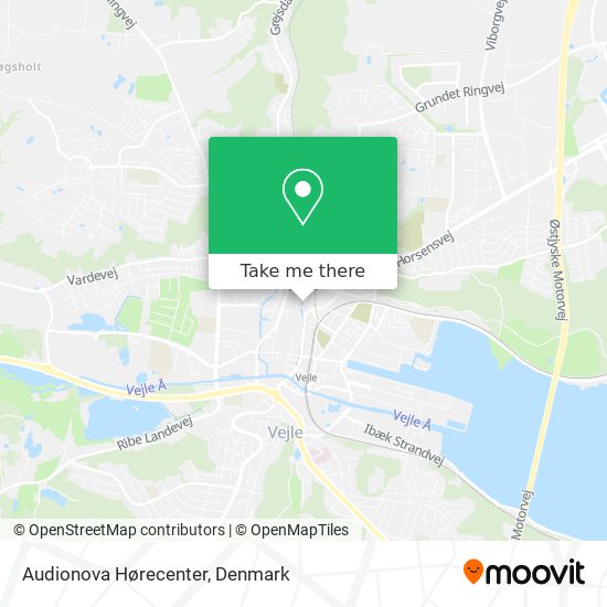 Audionova Hørecenter map