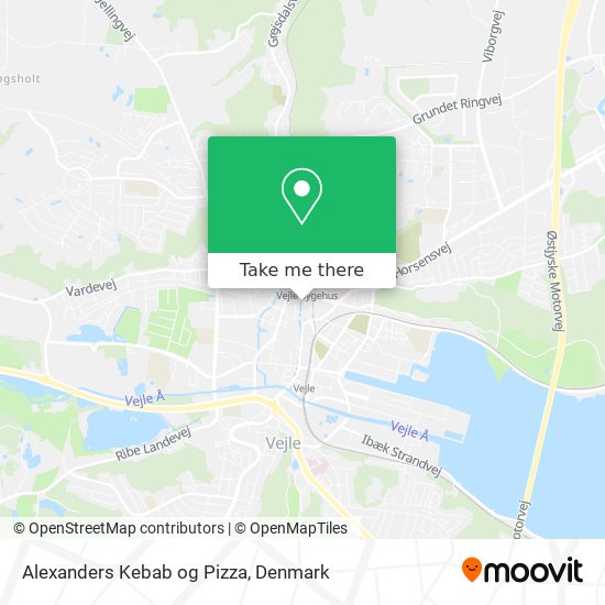 Alexanders Kebab og Pizza map