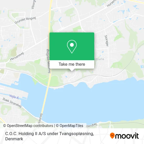 C.O.C. Holding II A / S under Tvangsopløsning map