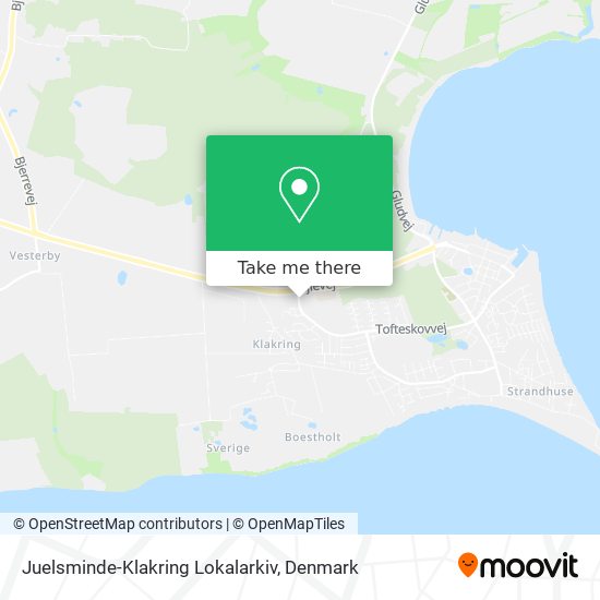 Juelsminde-Klakring Lokalarkiv map