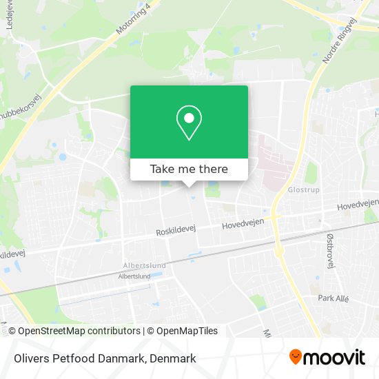 Olivers Petfood Danmark map