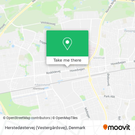 Herstedøstervej (Vestergårdsvej) map