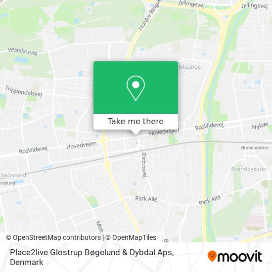 Place2live Glostrup Bøgelund & Dybdal Aps map