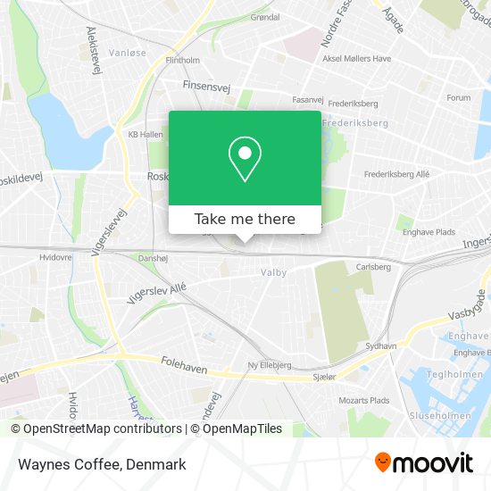 Waynes Coffee map