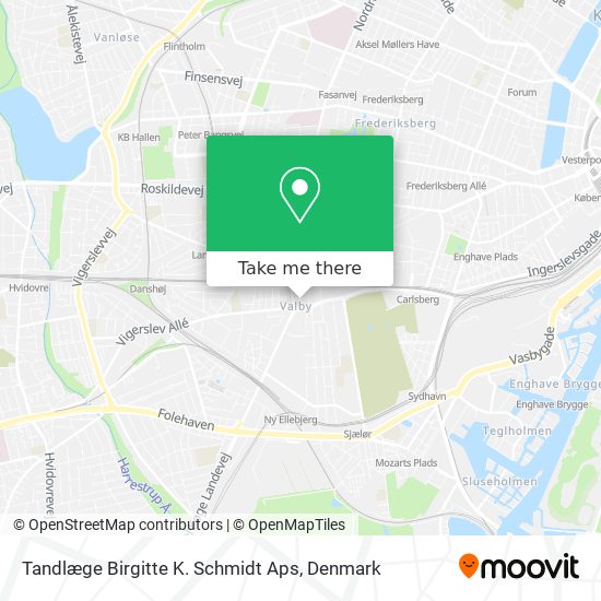 Tandlæge Birgitte K. Schmidt Aps map