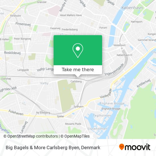 Big Bagels & More Carlsberg Byen map