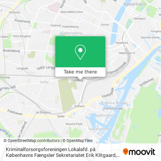 Kriminalforsorgsforeningen Lokalafd. på Københavns Fængsler Sekretariatet Erik Klitgaard map