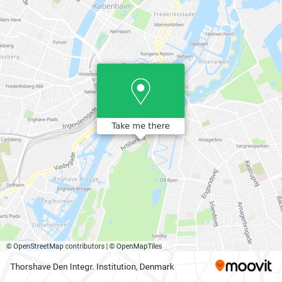 Thorshave Den Integr. Institution map