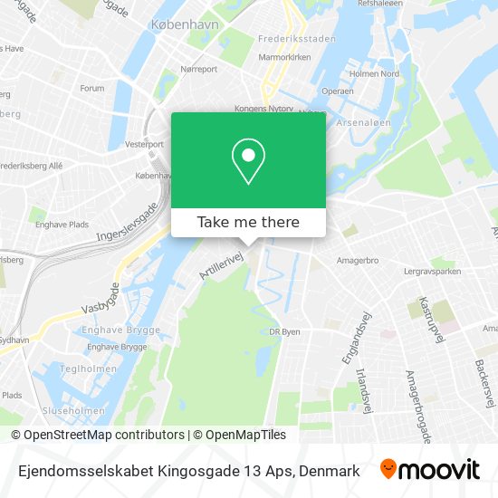 Ejendomsselskabet Kingosgade 13 Aps map