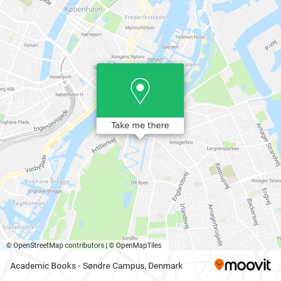 Academic Books - Søndre Campus map