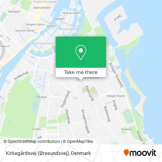Kirkegårdsvej (Øresundsvej) map