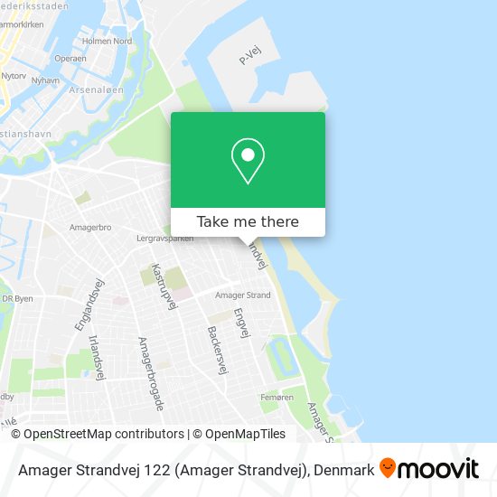 Amager Strandvej 122 map