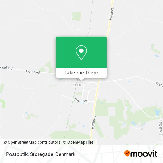 Postbutik, Storegade map