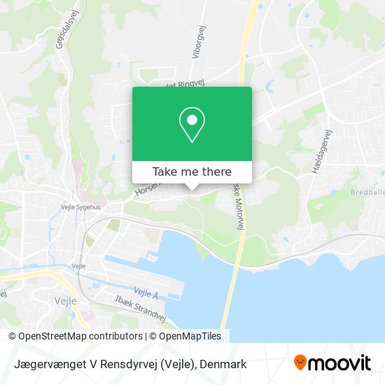 Jægervænget V Rensdyrvej (Vejle) map