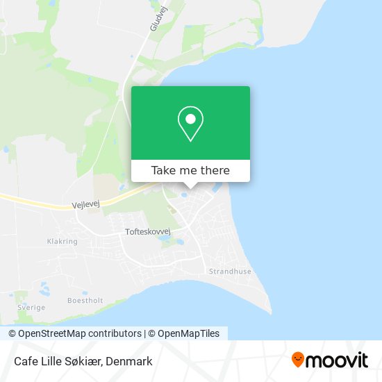 Cafe Lille Søkiær map