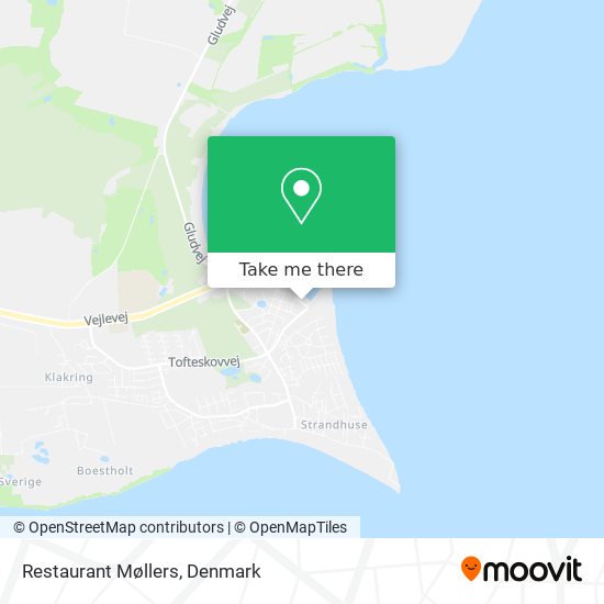 Restaurant Møllers map