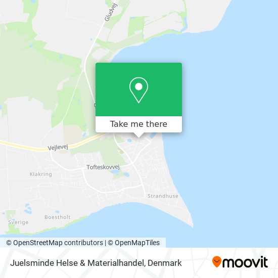 Juelsminde Helse & Materialhandel map