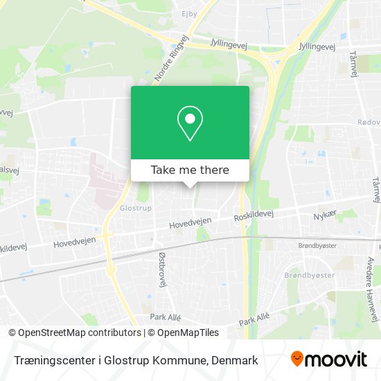 Træningscenter i Glostrup Kommune map