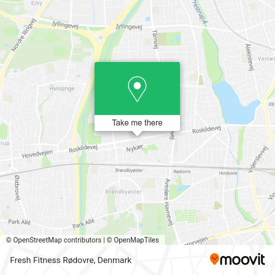 Fresh Fitness Rødovre map