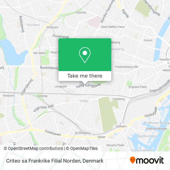 Criteo sa Frankrike Filial Norden map