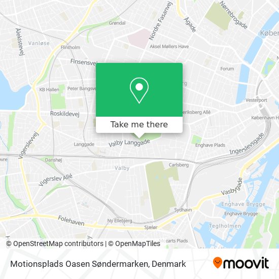 Motionsplads Oasen Søndermarken map