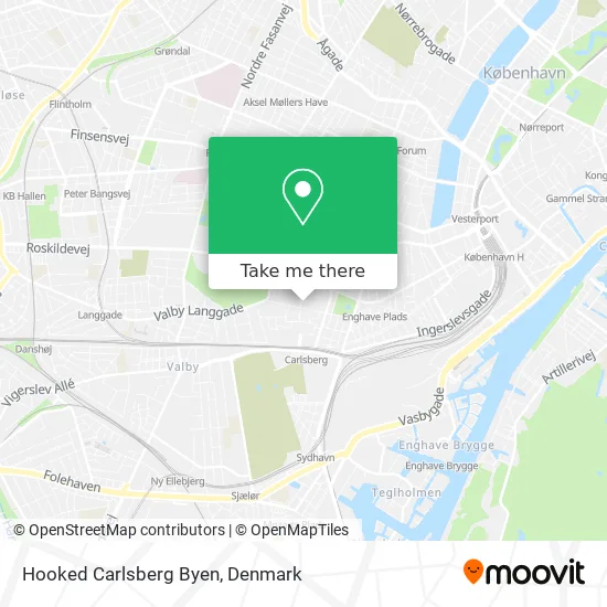 Hooked Carlsberg Byen map
