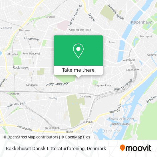 Bakkehuset Dansk Litteraturforening map