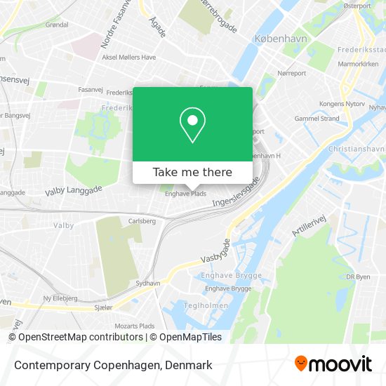 Contemporary Copenhagen map