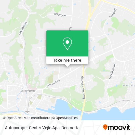 Autocamper Center Vejle Aps map