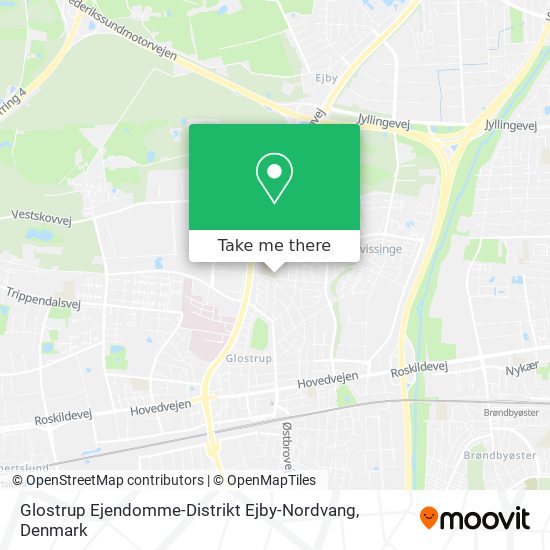 Glostrup Ejendomme-Distrikt Ejby-Nordvang map