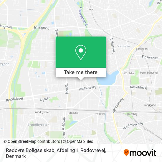 Rødovre Boligselskab, Afdeling 1 Rødovrevej map