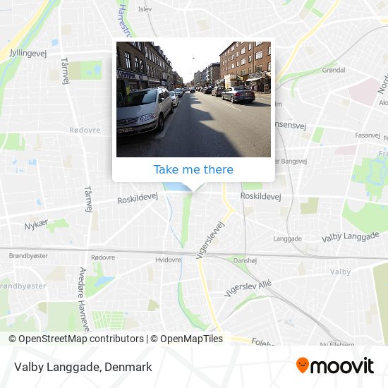 Valby Langgade map