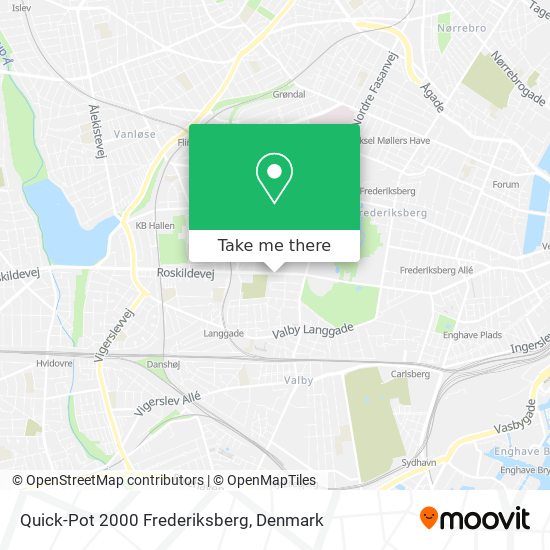Quick-Pot 2000 Frederiksberg map