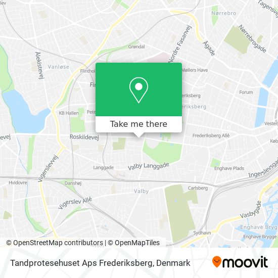 Tandprotesehuset Aps Frederiksberg map