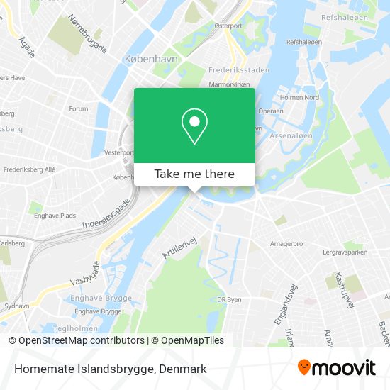 Homemate Islandsbrygge map