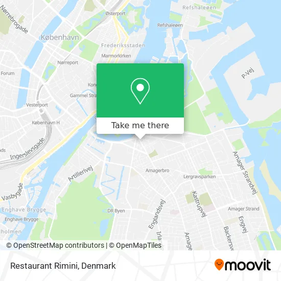 Restaurant Rimini map