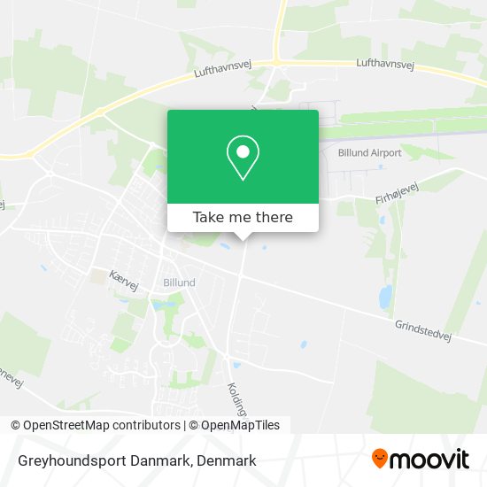Greyhoundsport Danmark map