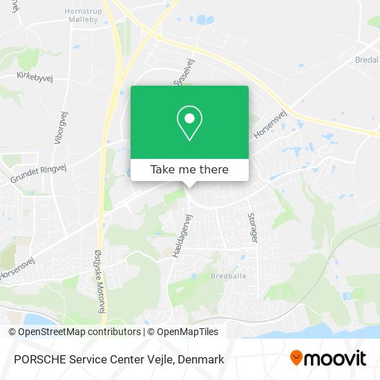 PORSCHE Service Center Vejle map