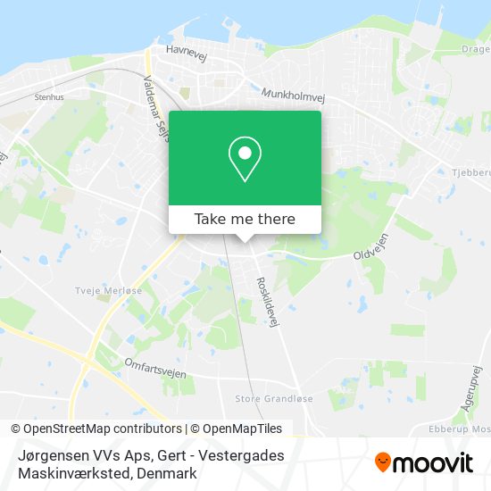 Jørgensen VVs Aps, Gert - Vestergades Maskinværksted map