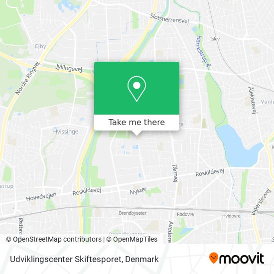 Udviklingscenter Skiftesporet map