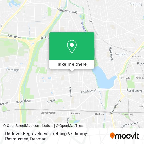 Rødovre Begravelsesforretning V/ Jimmy Rasmussen map