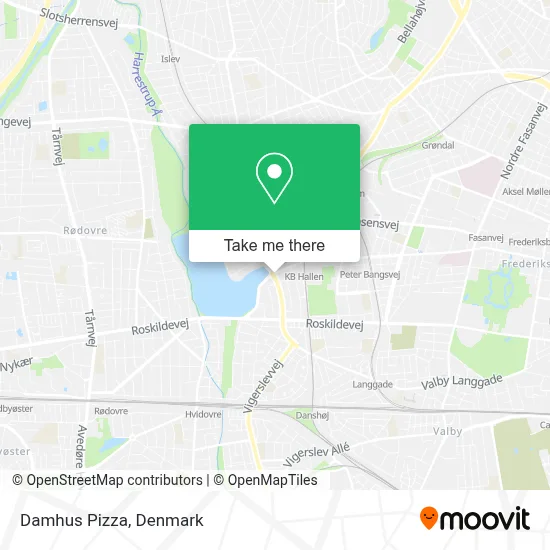 Damhus Pizza map