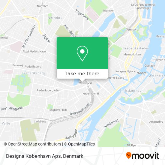 Designa København Aps map