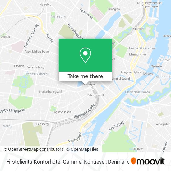 Firstclients Kontorhotel Gammel Kongevej map