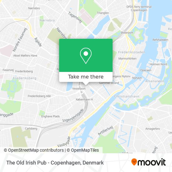 The Old Irish Pub - Copenhagen map