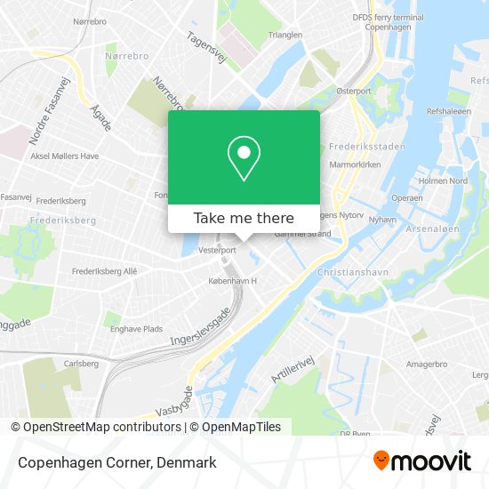 Copenhagen Corner map