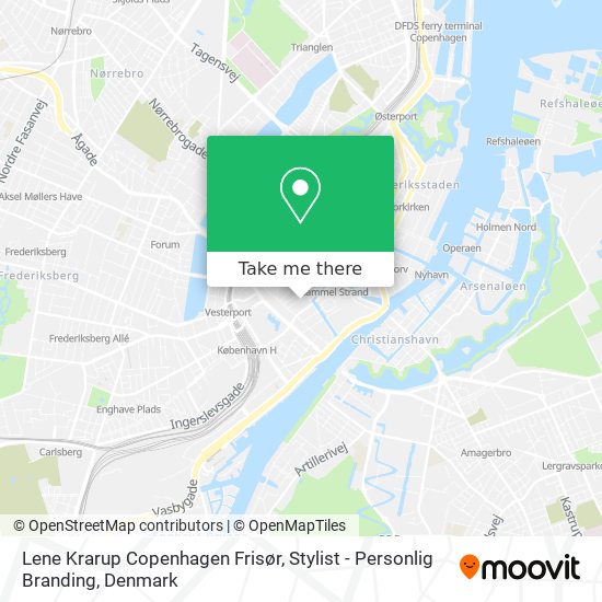 Lene Krarup Copenhagen Frisør, Stylist - Personlig Branding map