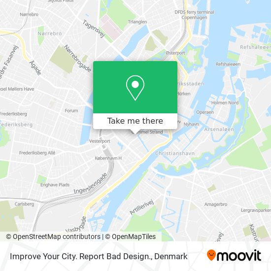 Improve Your City. Report Bad Design. map