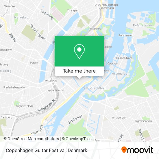 Copenhagen Guitar Festival map